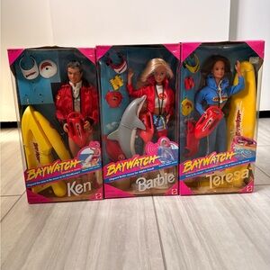 1994 Mattel Teresa Barbie & Ken Baywatch NIB